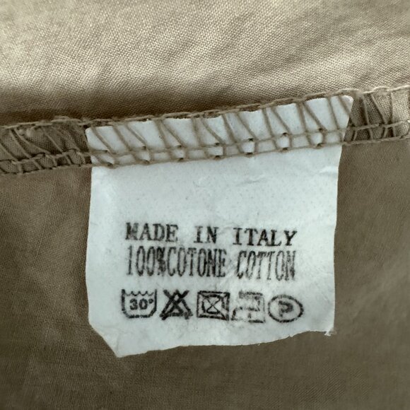 Italian 100% Cotton Oversized Button Up Shirt NWOT, One Size - Picture 14 of 14